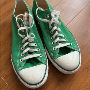 Converse All Stars green low top sneakers